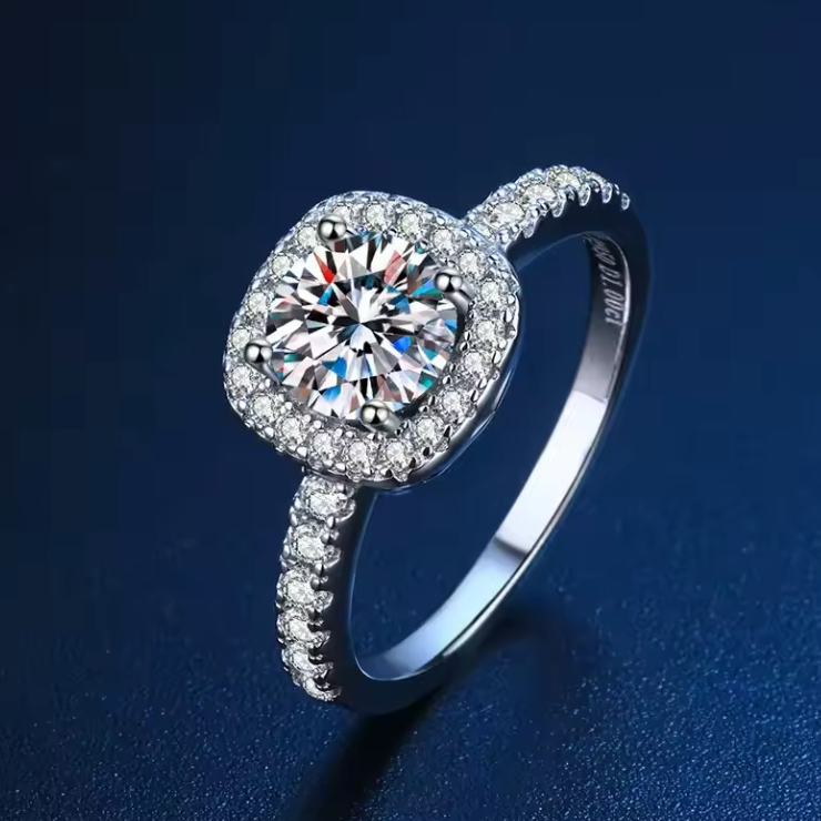 Eterna Moissanite Promise Ring